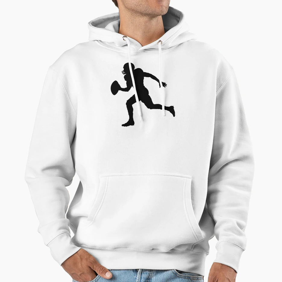 American Football Player Logo Hoodie - Casual Everyday Wear Unisex - T-Shirt, Sweatshirt, Hoodie