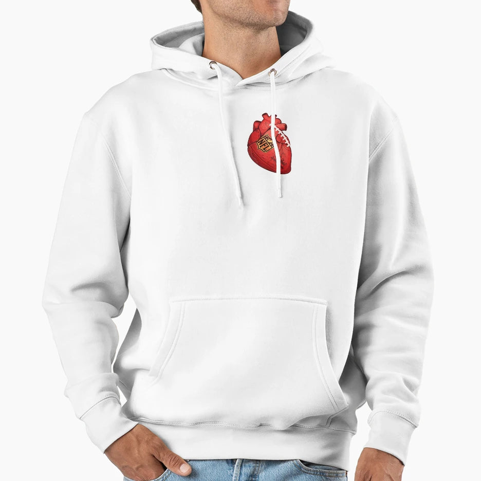 I Heart Football Hoodie - Novelty Apparel Unisex - T-Shirt, Sweatshirt, Hoodie