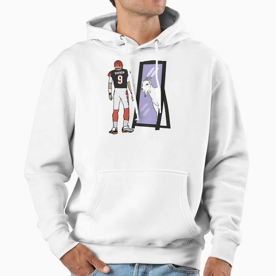 JB Mirror Goat Hoodie - Graphic Print for Adults - T-Shirt, Sweatshirt, Hoodie