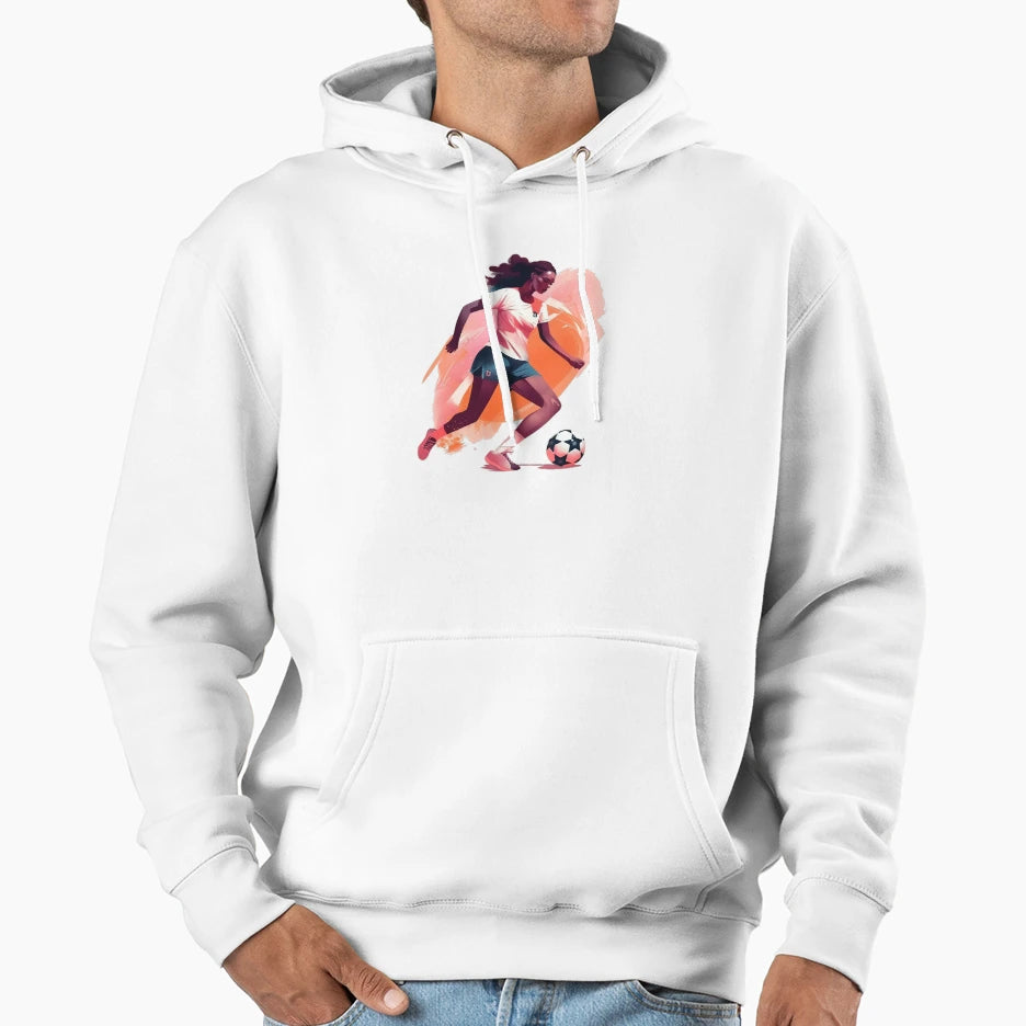 Soccer Player Hoodie - Graphic Print Unisex - T-Shirt, Sweatshirt, Hoodie
