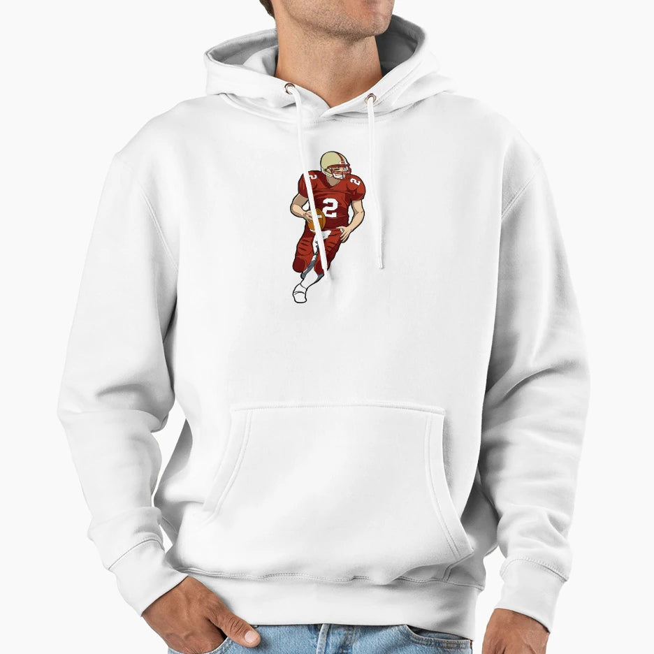 American Football Player Hoodie - Novelty Apparel for Adults - T-Shirt, Sweatshirt, Hoodie
