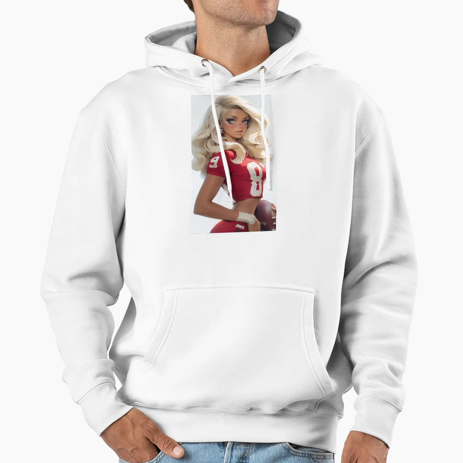 American Football Player Hoodie - Unique Graphic Unisex - T-Shirt, Sweatshirt, Hoodie