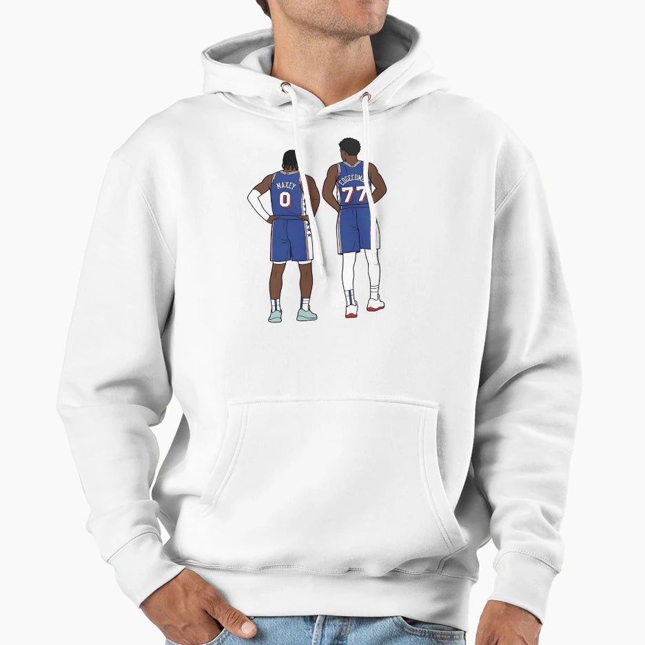 Vj Edgecombe And Tyrese Maxey Hoodie - Fun Novelty Design Men Women - T-Shirt, Sweatshirt, Hoodie