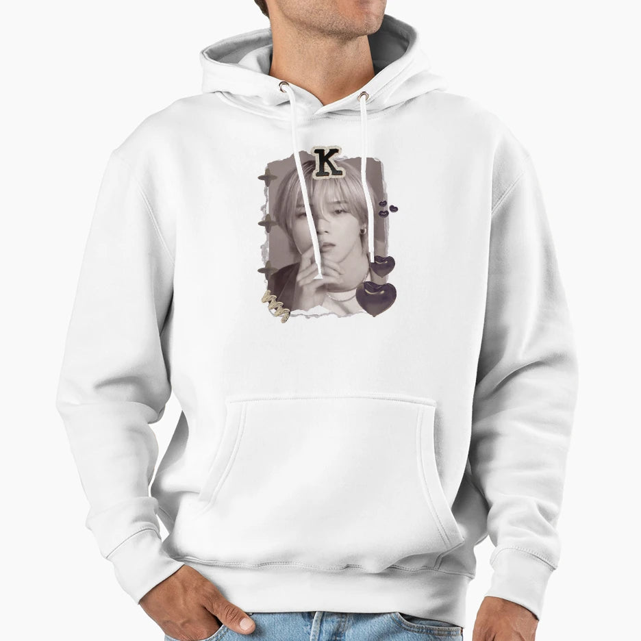Team K Nine Member Global Group Kpop Hoodie - Minimalist Print for Adults - T-Shirt, Sweatshirt, Hoodie