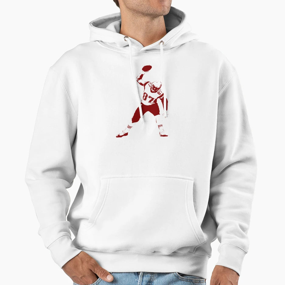 Football Gronk Spike Touchdown Hoodie - Casual Everyday Wear Men Women - T-Shirt, Sweatshirt, Hoodie