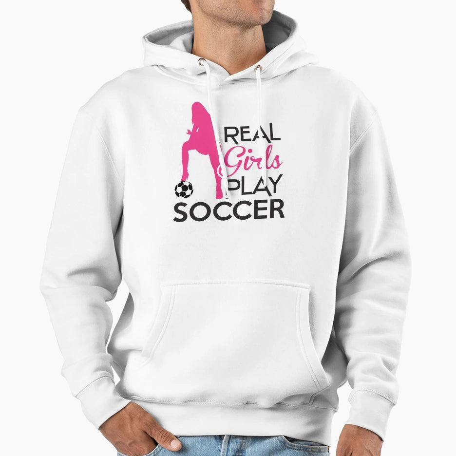 Real Play Soccer Hoodie - Novelty Apparel Men Women - T-Shirt, Sweatshirt, Hoodie