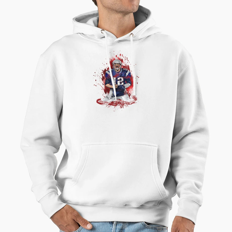 American Football Player Hoodie - Minimalist Print Unisex - T-Shirt, Sweatshirt, Hoodie