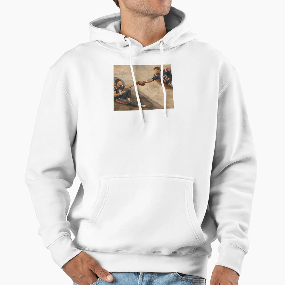 Creation Adam TB Drake Maye Hoodie - Aesthetic Graphic for Adults - T-Shirt, Sweatshirt, Hoodie