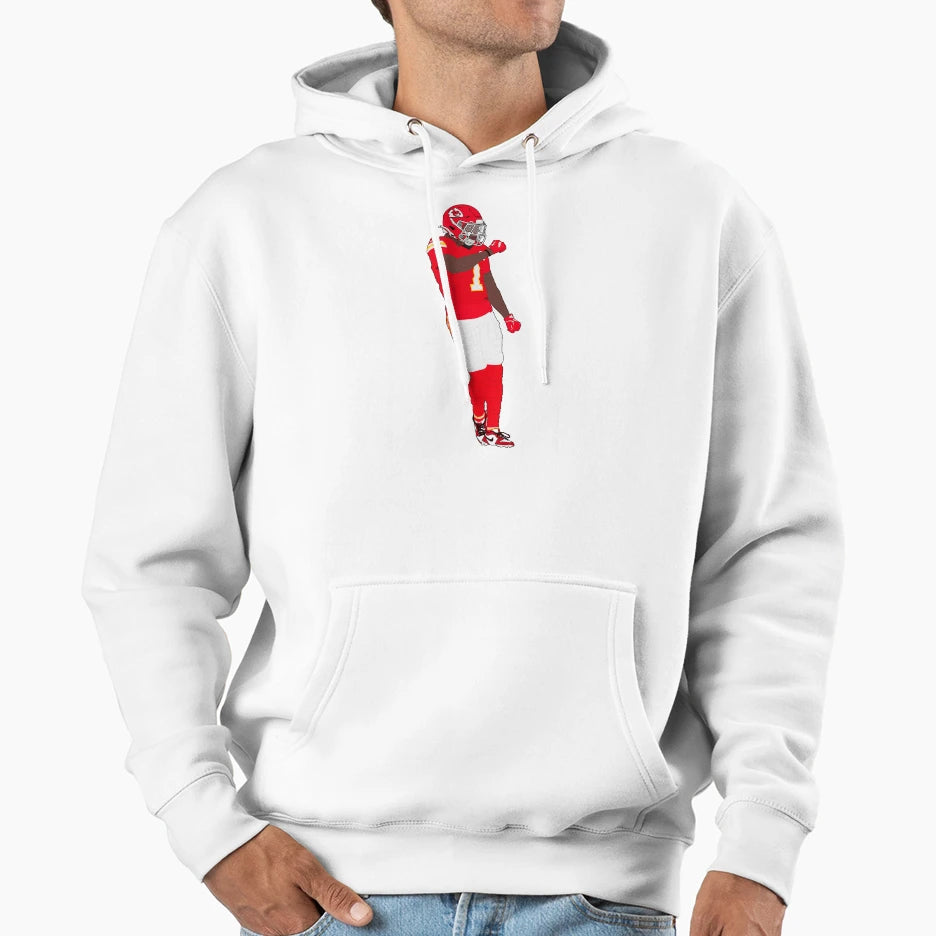 Xavier Worthy Touchdown Hoodie - Novelty Apparel Men Women - T-Shirt, Sweatshirt, Hoodie