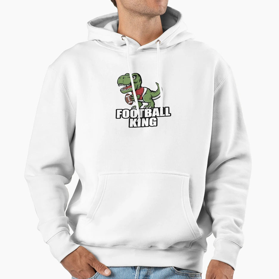American Footbal Dinosaur Hoodie - Graphic Print Unisex - T-Shirt, Sweatshirt, Hoodie