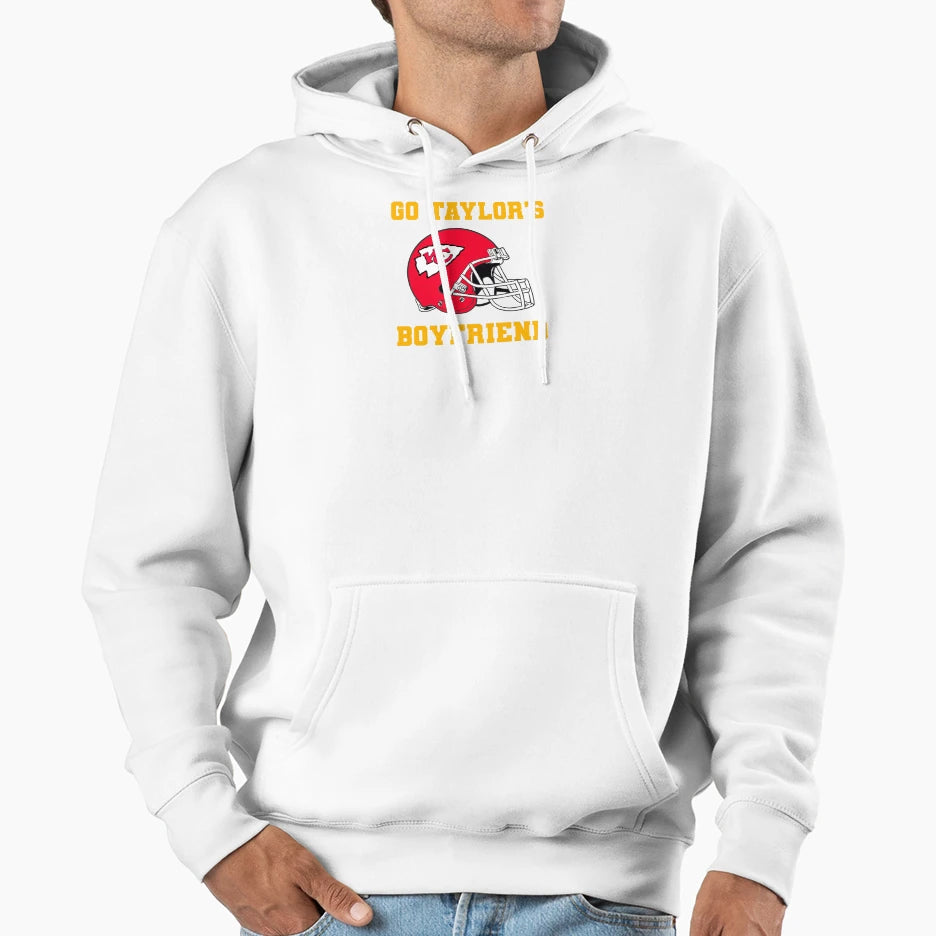Go Taylors Boyfriend Hoodie - Minimalist Print Men Women - T-Shirt, Sweatshirt, Hoodie