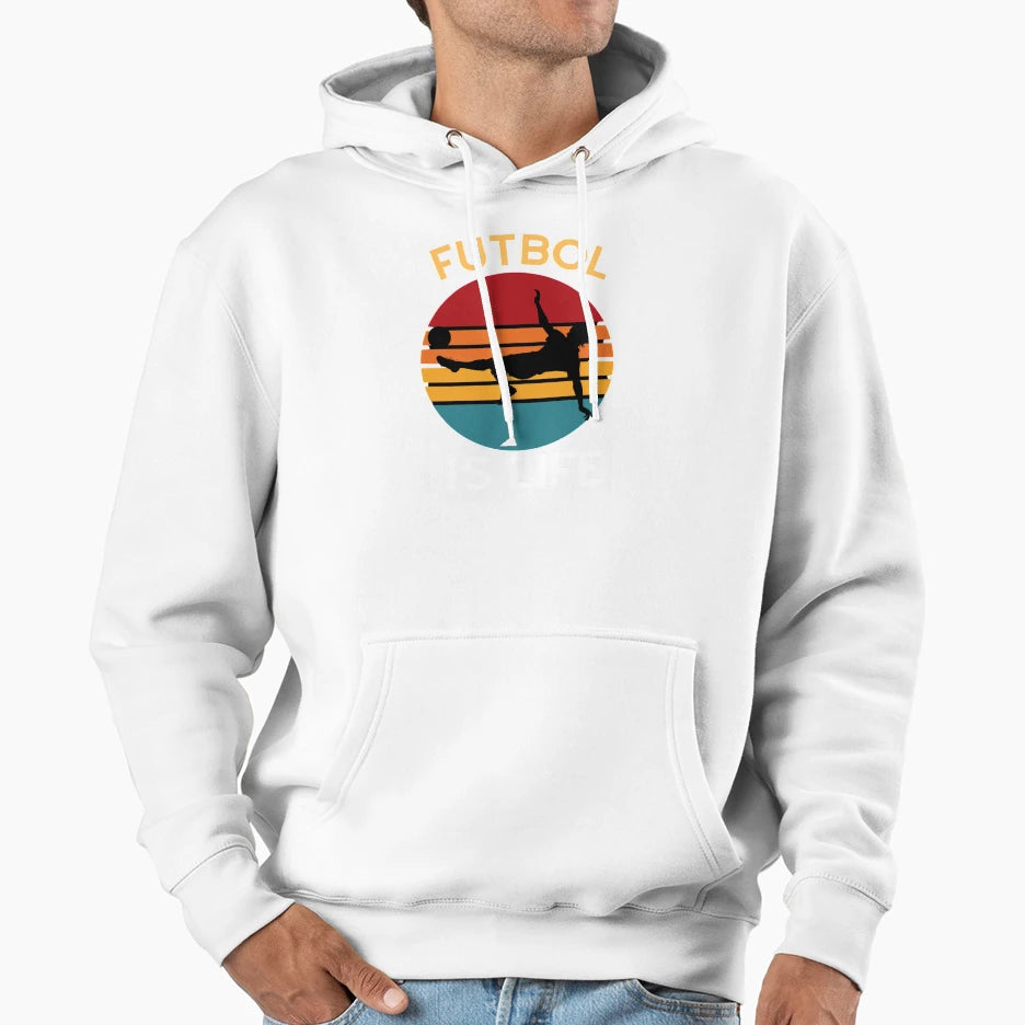 Futbol Is Life Hoodie - Custom Art Print for Adults - T-Shirt, Sweatshirt, Hoodie