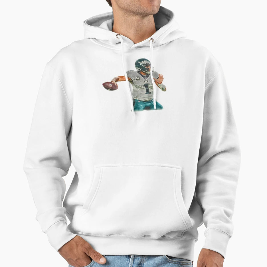 1 Touchdown Player Sports Hoodie - Minimalist Print Men Women - T-Shirt, Sweatshirt, Hoodie