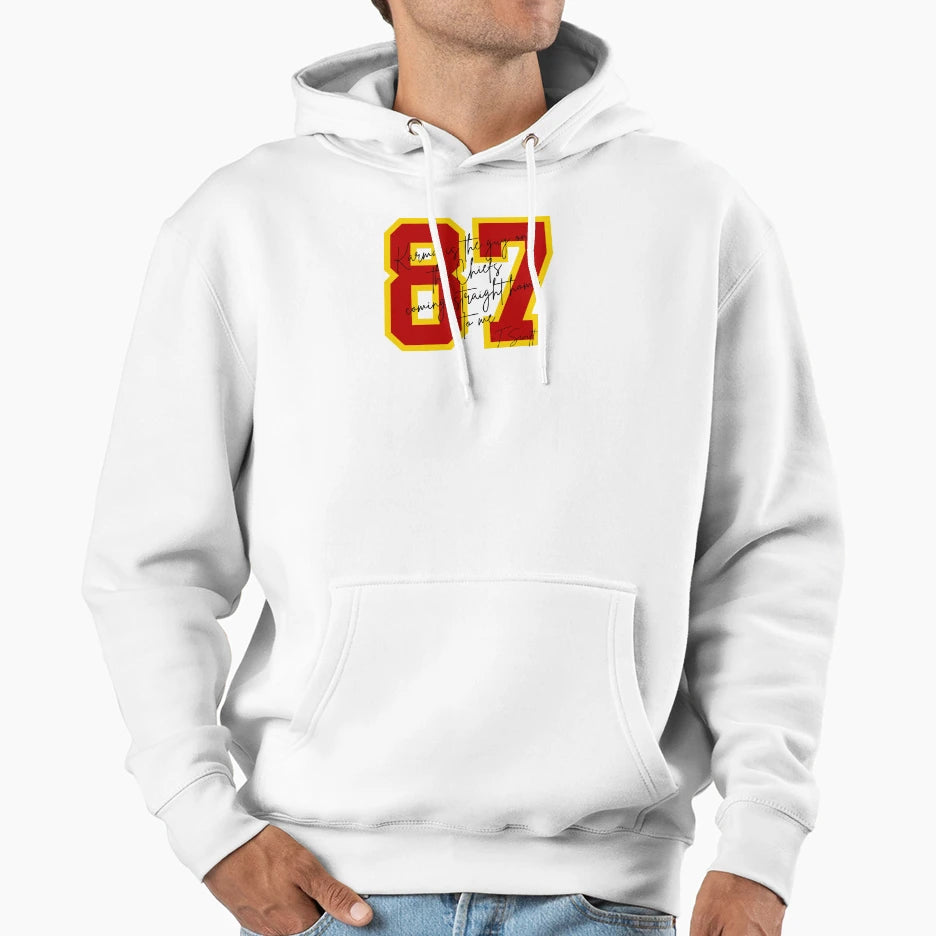 Karma Is Guy Chiefs Hoodie - Trendy Graphic Men Women - T-Shirt, Sweatshirt, Hoodie
