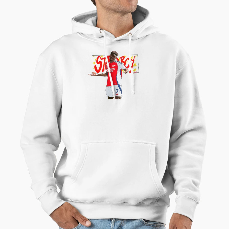 Bukayo Saka Hoodie - Minimalist Print for Adults - T-Shirt, Sweatshirt, Hoodie