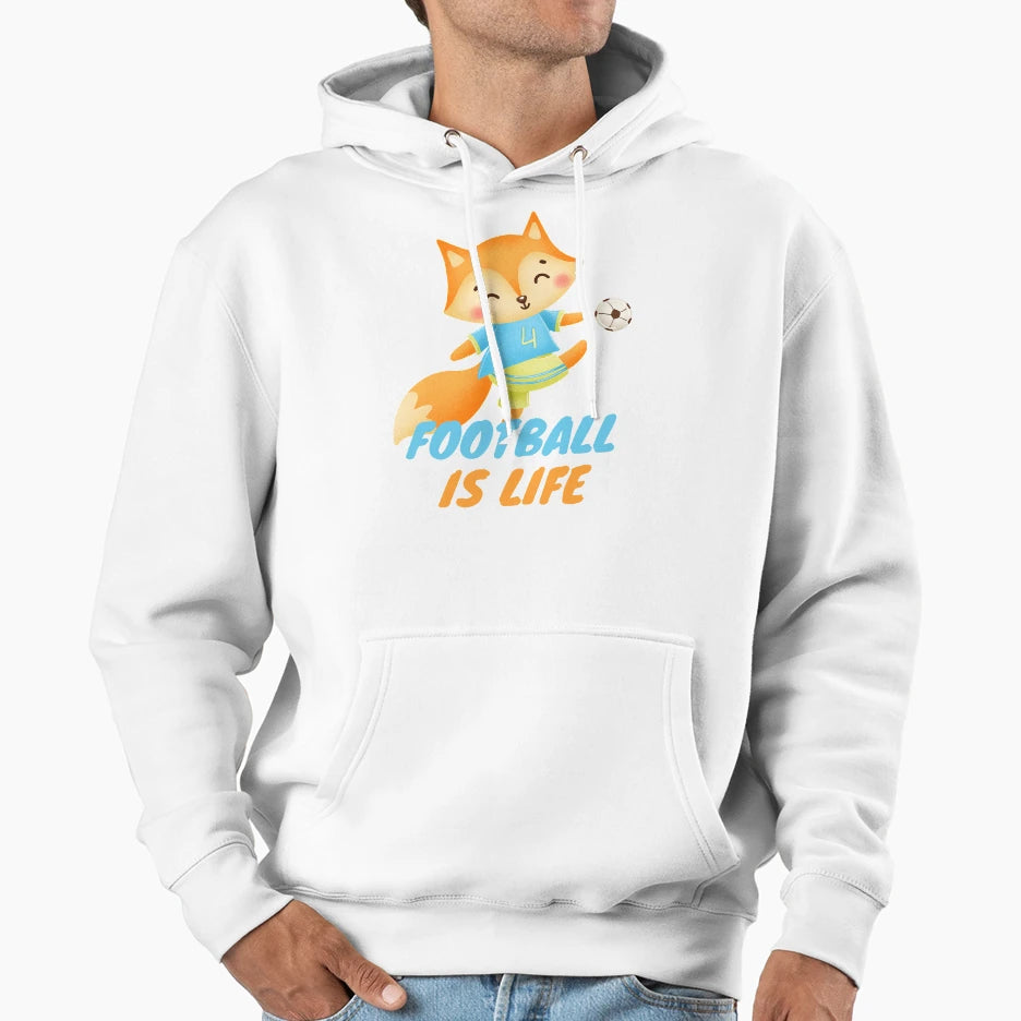 Football Is Life Hoodie - Unique Graphic Unisex - T-Shirt, Sweatshirt, Hoodie