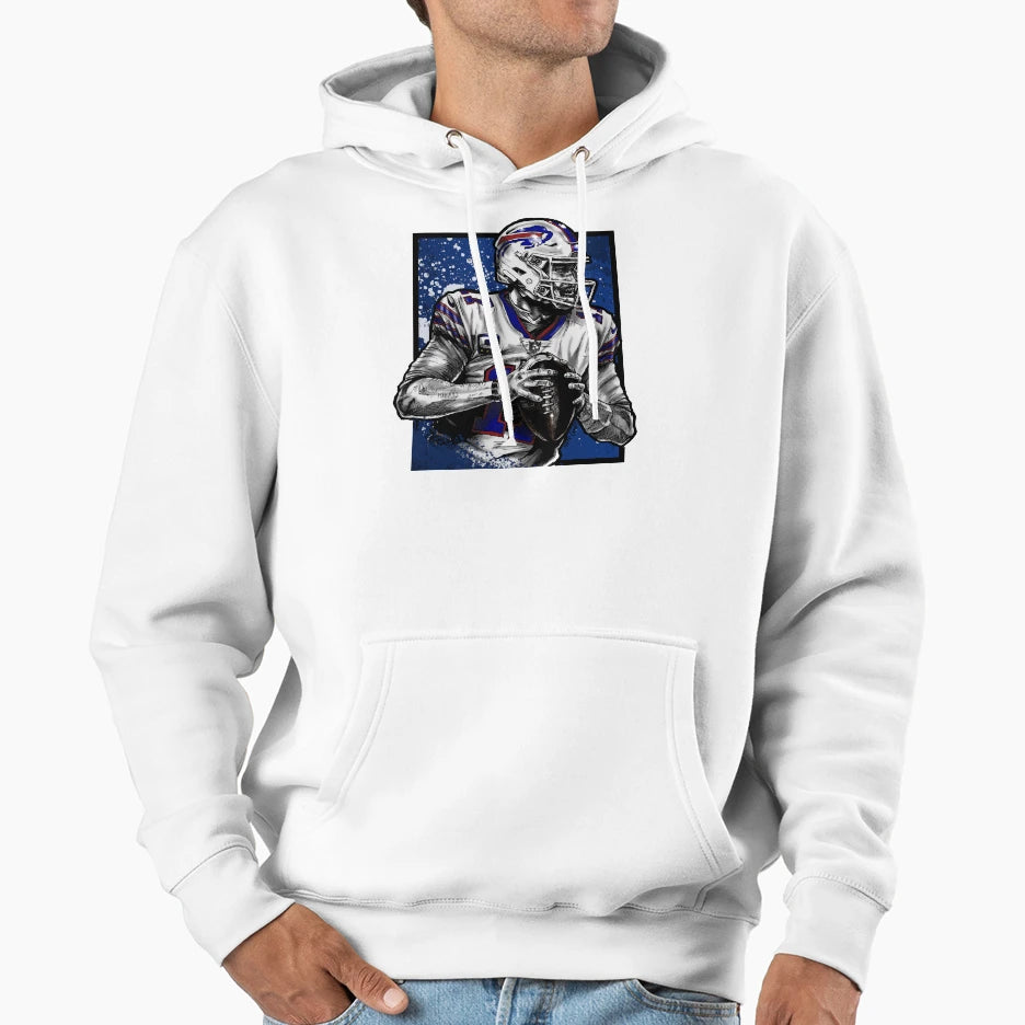 Qb Ready To Throw Hoodie - Casual Everyday Wear for Adults - T-Shirt, Sweatshirt, Hoodie