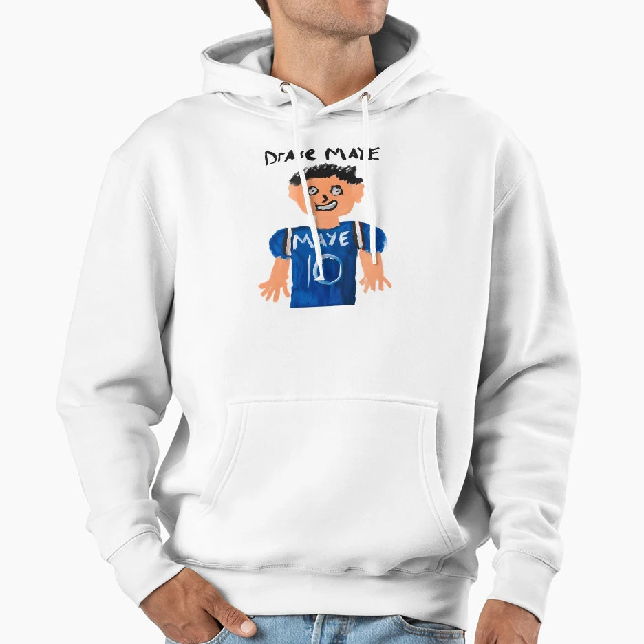 Drake Maye Hand Drawn Painting Meme Hoodie - Graphic Print Unisex - T-Shirt, Sweatshirt, Hoodie