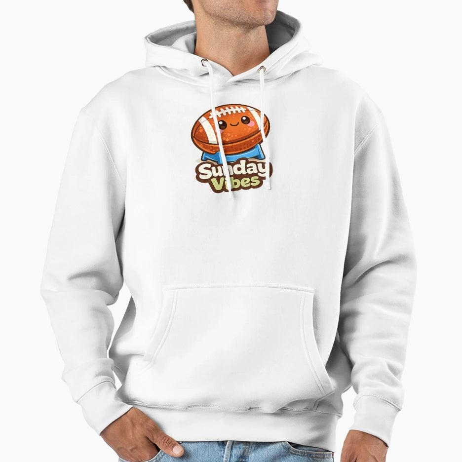 American Football Sunday Vibes Hoodie - Aesthetic Graphic Men Women - T-Shirt, Sweatshirt, Hoodie
