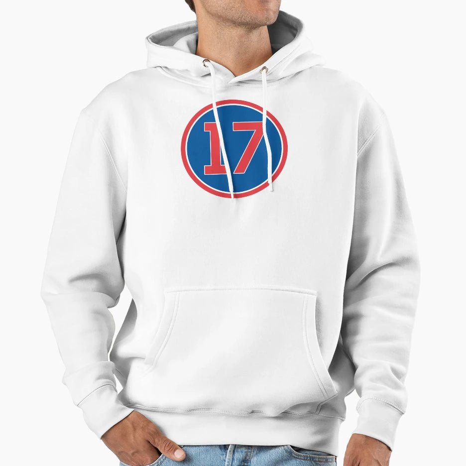 Kris Bryant 17 Jersey Number Hoodie - Novelty Apparel for Adults - T-Shirt, Sweatshirt, Hoodie
