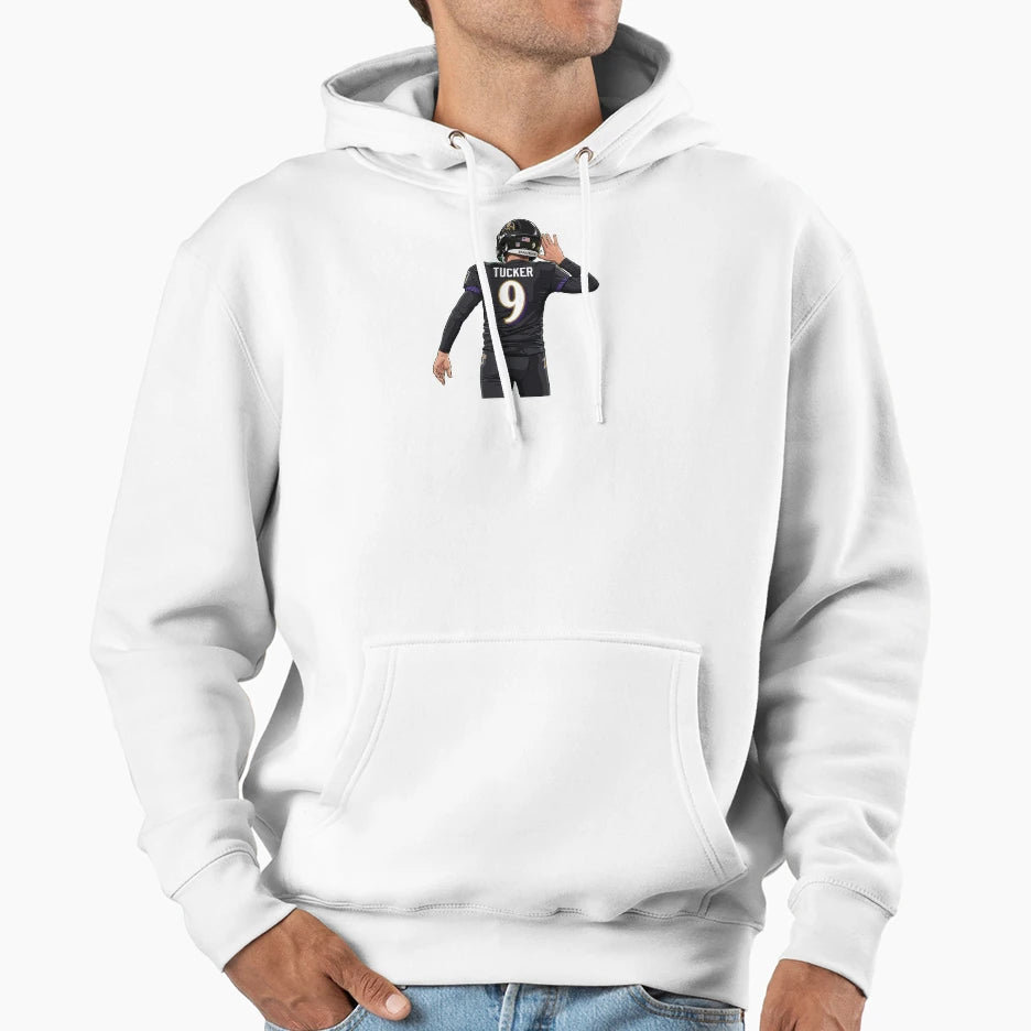 Justin Tucker 9 Celebration Hoodie - Unique Graphic Unisex - T-Shirt, Sweatshirt, Hoodie