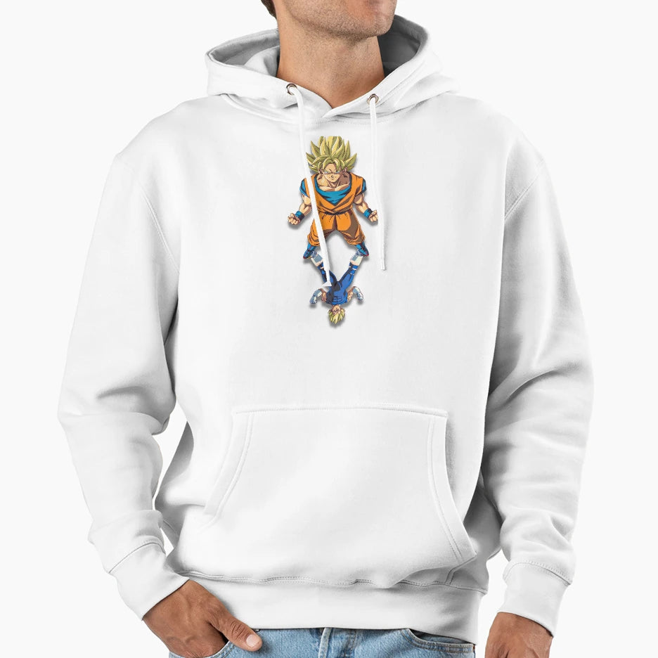Epic Anime Battle Powerful Super Hoodie - Custom Art Print for Adults - T-Shirt, Sweatshirt, Hoodie