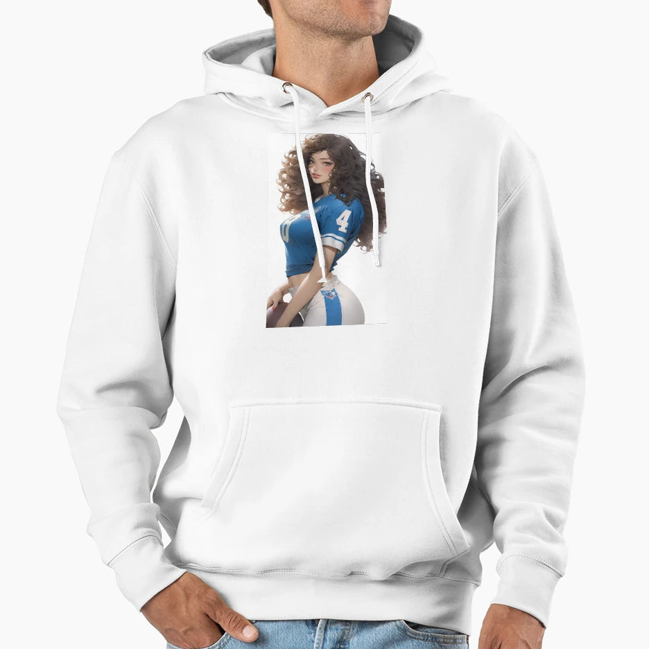 Football Girlfriend Hoodie - Novelty Apparel Unisex - T-Shirt, Sweatshirt, Hoodie