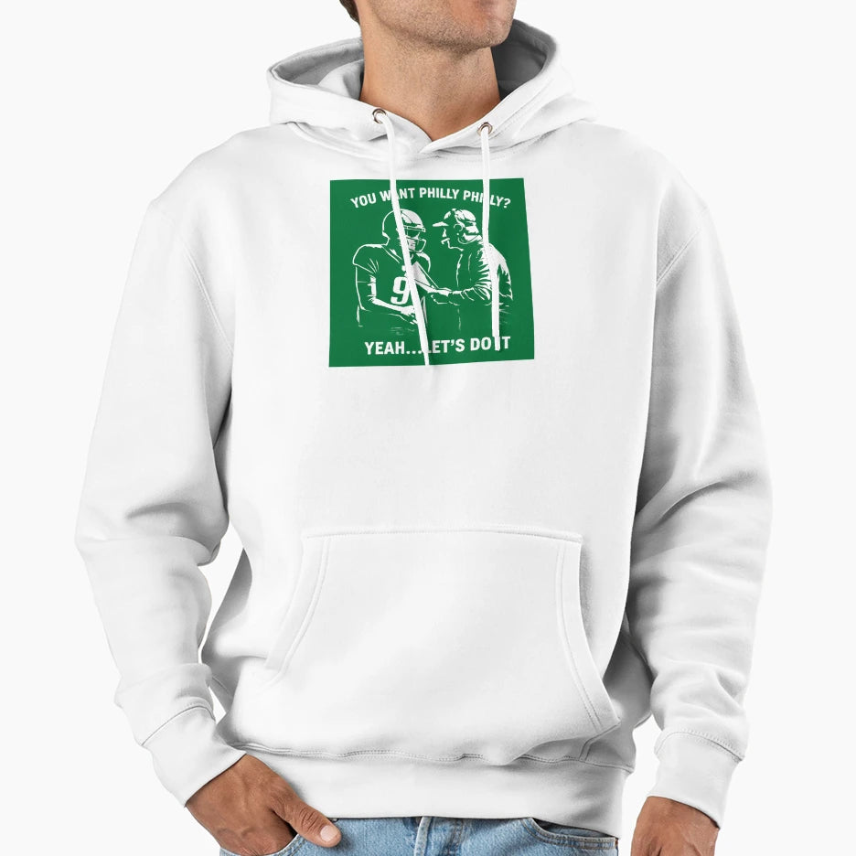 Philly Special White Hoodie - Unique Graphic for Adults - T-Shirt, Sweatshirt, Hoodie