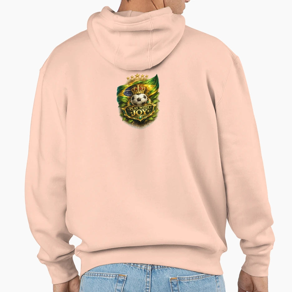Brazil Football Hoodie - Minimalist Print Unisex - T-Shirt, Sweatshirt, Hoodie