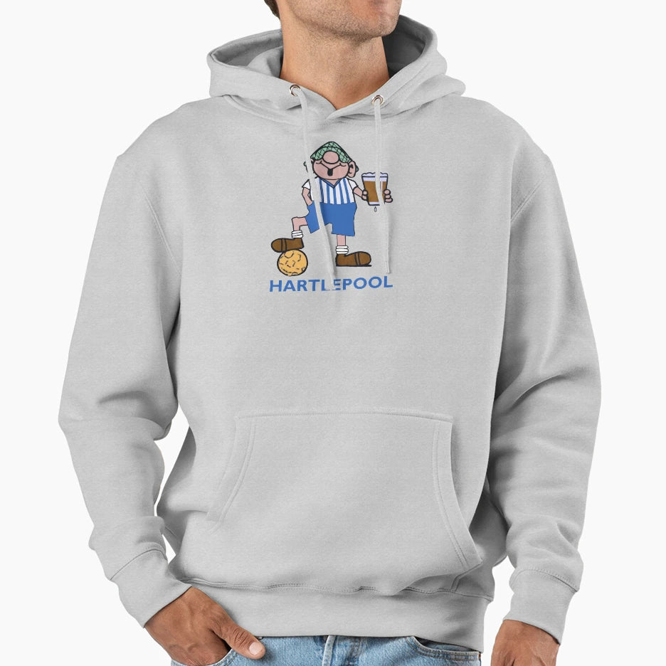 Andy Capp Hartlepool Hoodie - Fun Novelty Design for Adults - T-Shirt, Sweatshirt, Hoodie