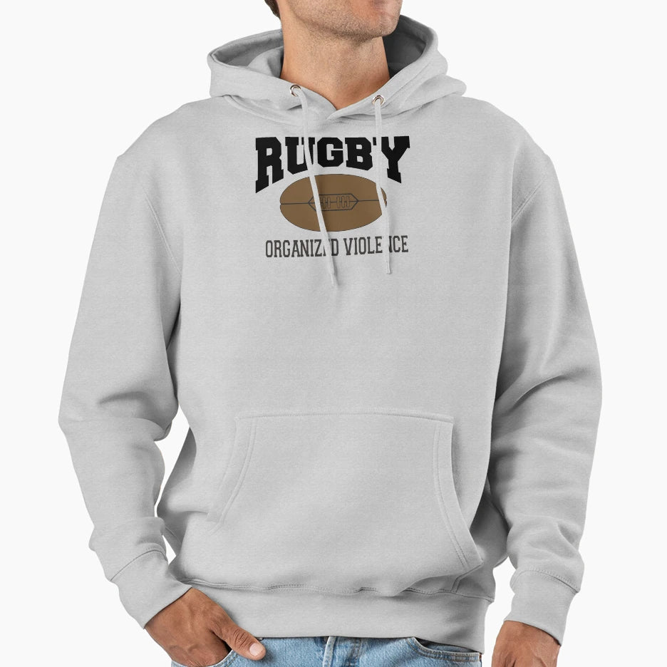 Funny Rugby Hoodie - Unique Graphic for Adults - T-Shirt, Sweatshirt, Hoodie