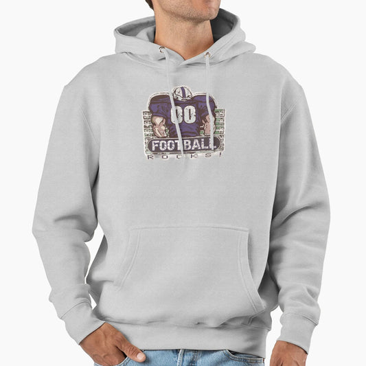 00 Football Rocks Purple Team Hoodie - Aesthetic Graphic Men Women - T-Shirt, Sweatshirt, Hoodie