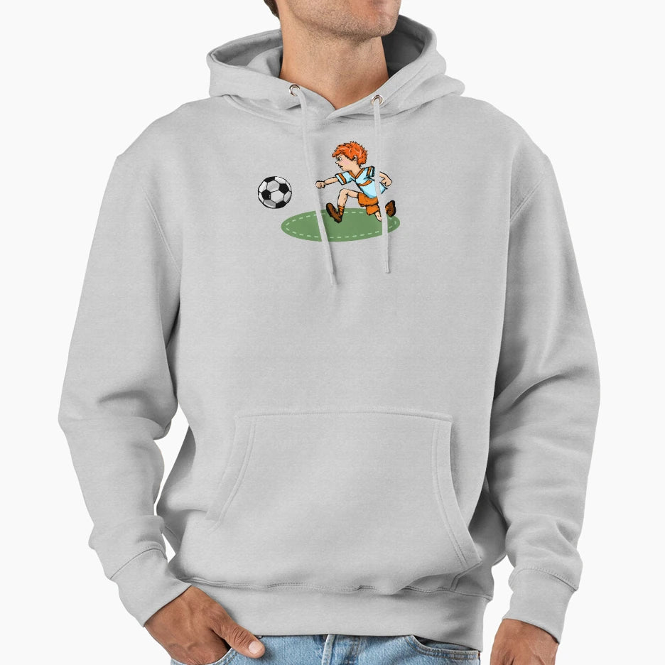 Playing Football Hoodie - Novelty Apparel Unisex - T-Shirt, Sweatshirt, Hoodie
