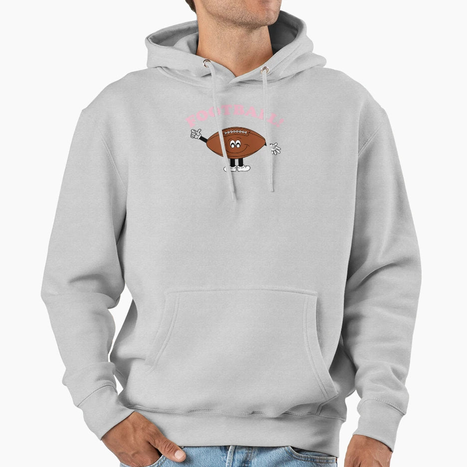 Football Cartoon Football Guy Hoodie - Custom Art Print for Adults - T-Shirt, Sweatshirt, Hoodie