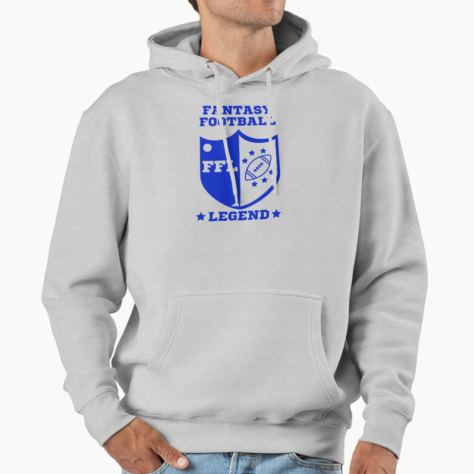 Fantasy Football Legend Blue Hoodie - Streetwear Style Men Women - T-Shirt, Sweatshirt, Hoodie