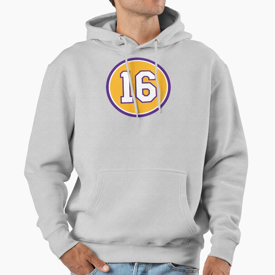 Pau Gasol 16 Jersey Number Hoodie - Minimalist Print Men Women - T-Shirt, Sweatshirt, Hoodie