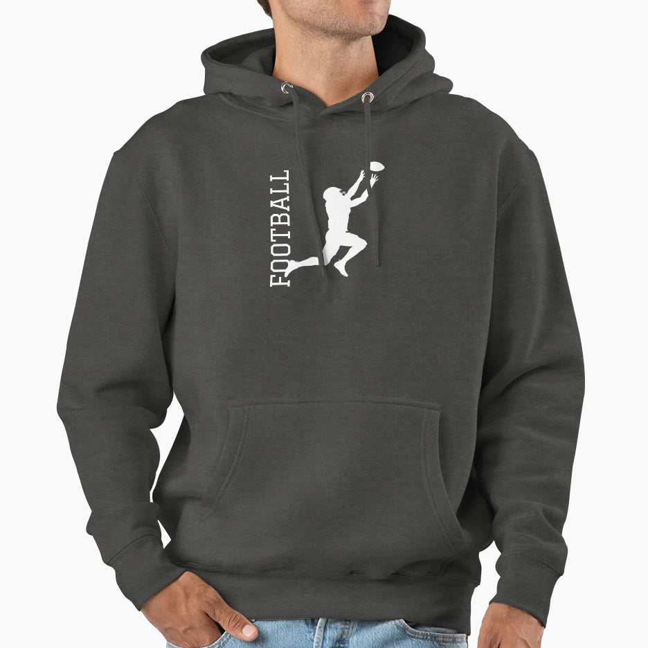 American Football Catch Football Player Hoodie - Custom Art Print Unisex - T-Shirt, Sweatshirt, Hoodie