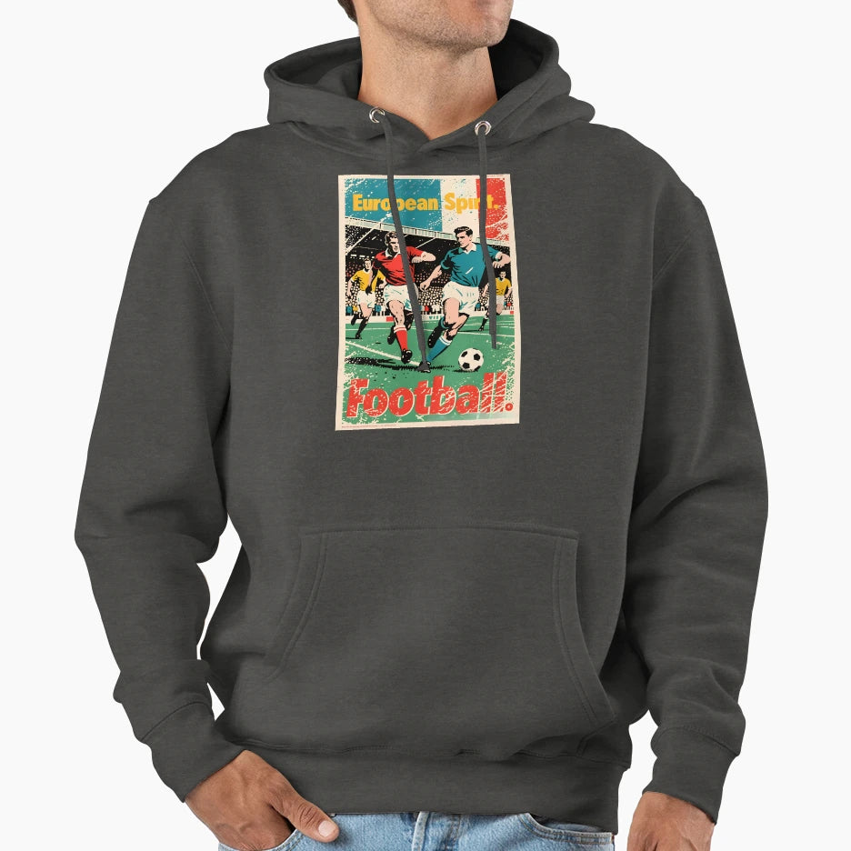 European Spirit Football Rivalry Hoodie - Unique Graphic Men Women - T-Shirt, Sweatshirt, Hoodie