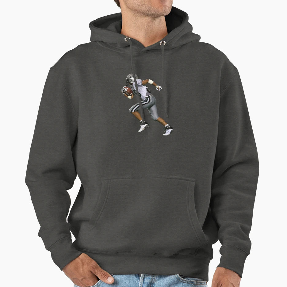 American Football Player Hoodie - Aesthetic Graphic for Adults - T-Shirt, Sweatshirt, Hoodie