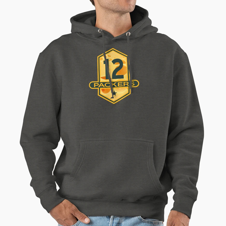 Rodgers Cheese Emblem Hoodie - Aesthetic Graphic for Adults - T-Shirt, Sweatshirt, Hoodie