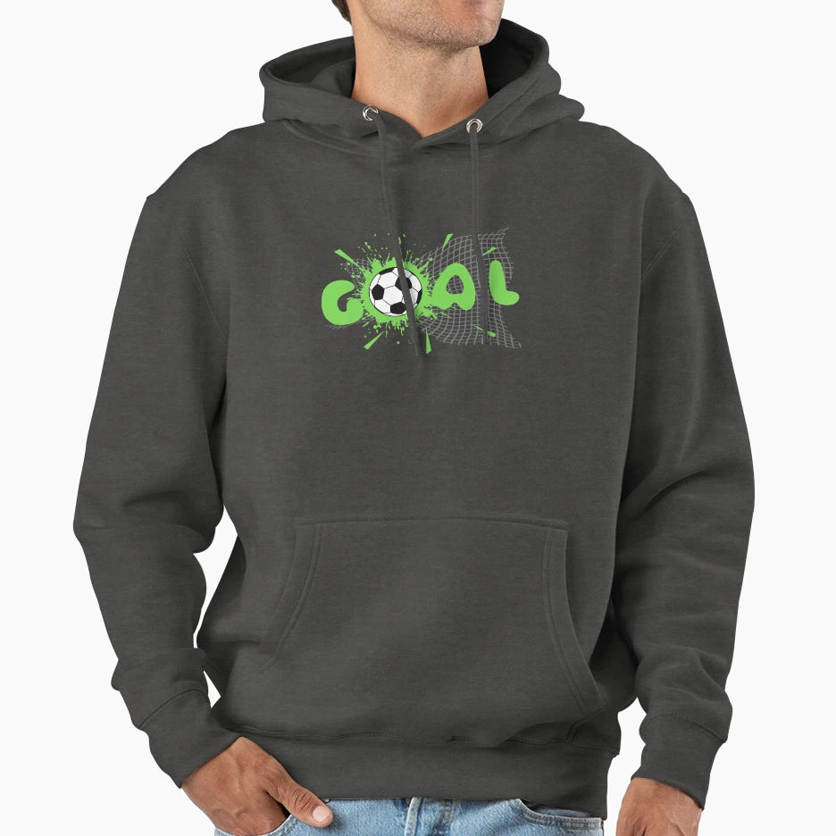 Football Goal Hoodie - Minimalist Print Unisex - T-Shirt, Sweatshirt, Hoodie