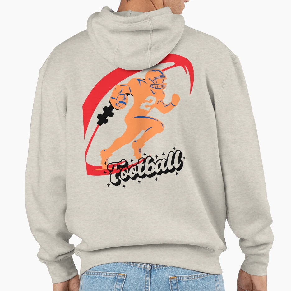 American Football Runner Power And Hoodie - Streetwear Style Men Women - T-Shirt, Sweatshirt, Hoodie