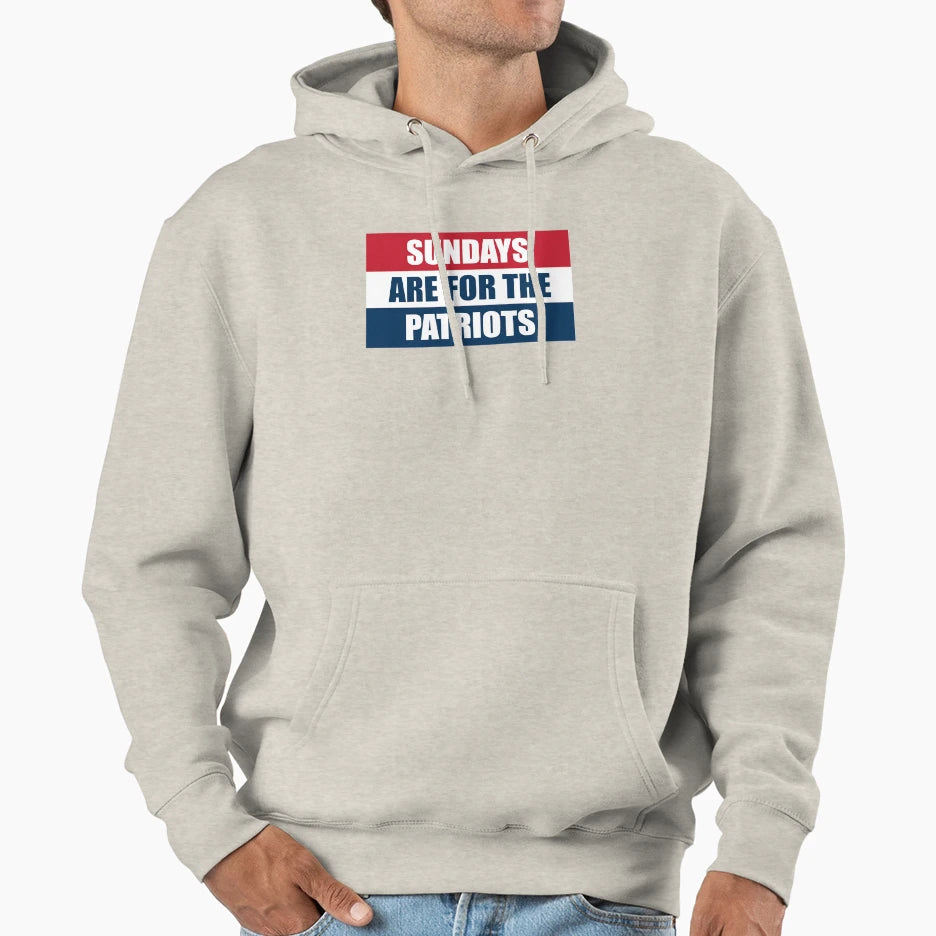 Sundays Are Patriots Hoodie - Unique Graphic Unisex - T-Shirt, Sweatshirt, Hoodie
