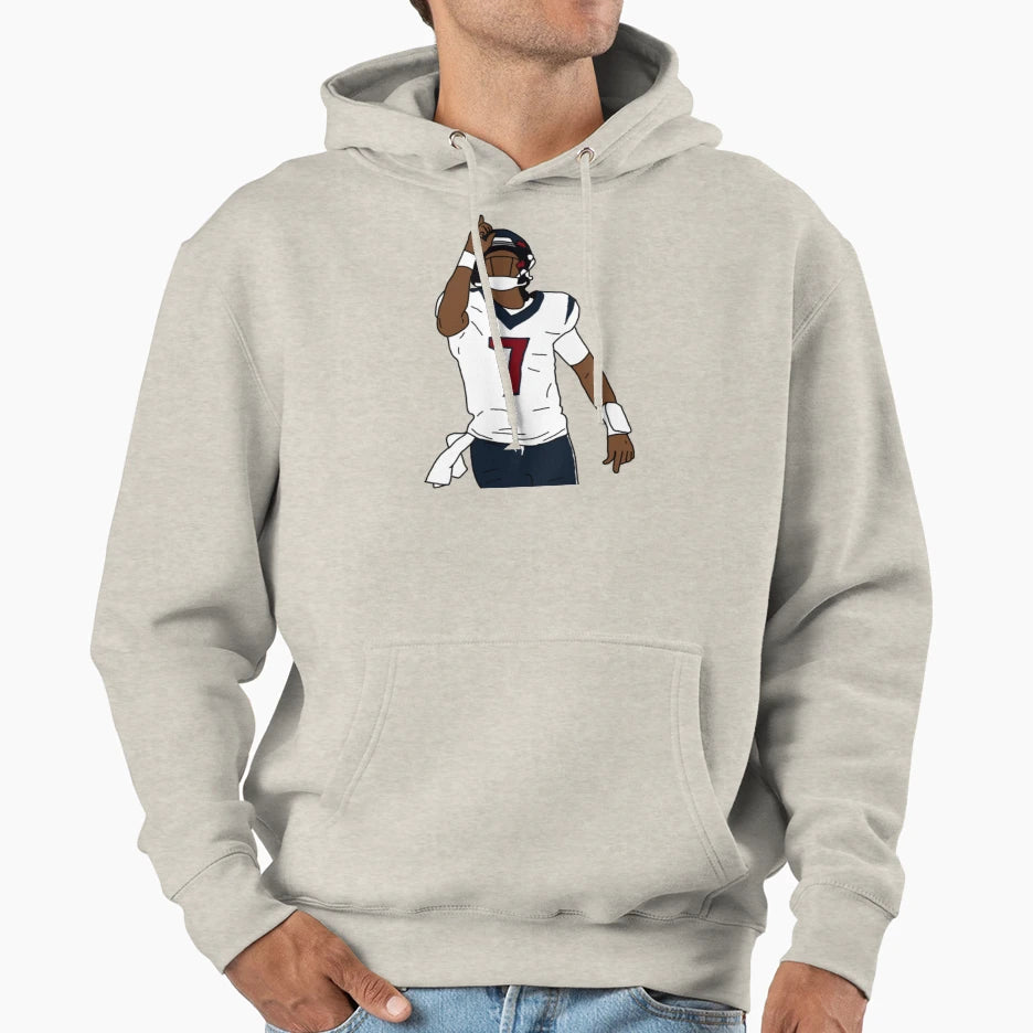 Cj Stroud Points To God Hoodie - Aesthetic Graphic Unisex - T-Shirt, Sweatshirt, Hoodie