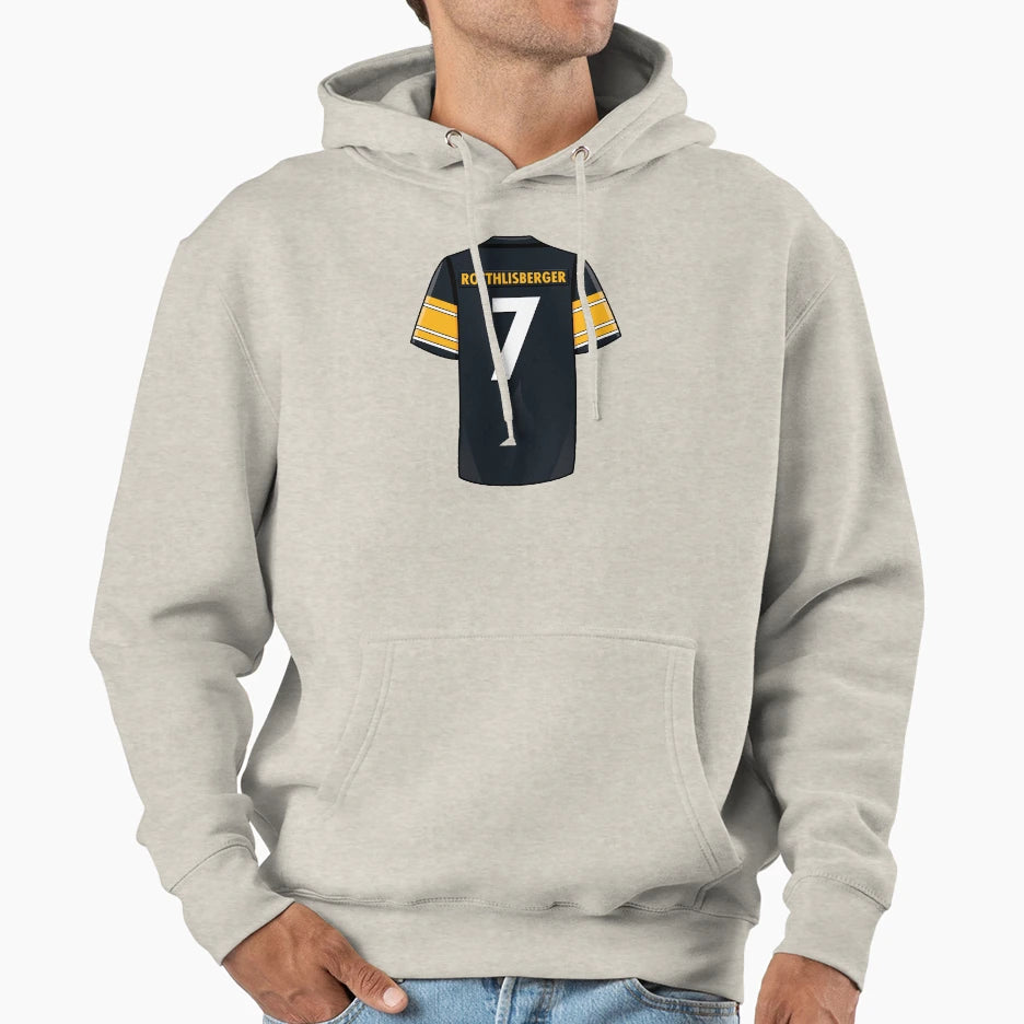 Ben Roethlisberger Jersey Hoodie - Custom Art Print for Adults - T-Shirt, Sweatshirt, Hoodie