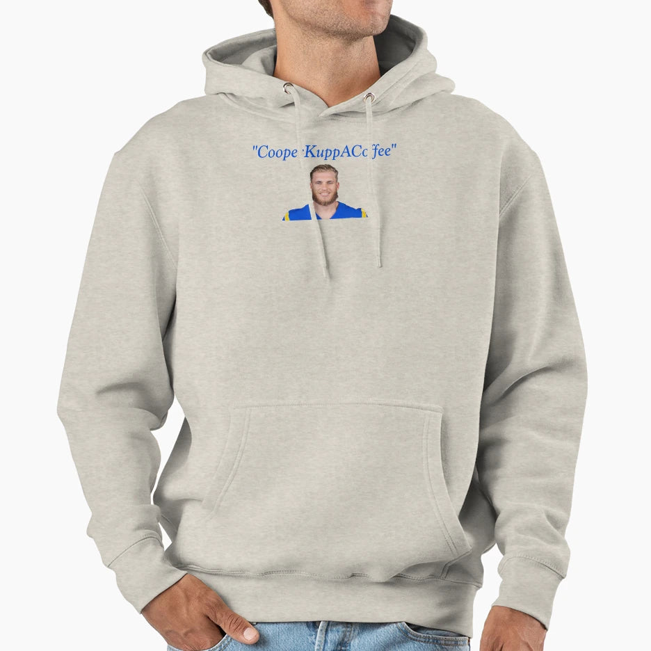 Cooper Kupp Coffee Hoodie - Aesthetic Graphic for Adults - T-Shirt, Sweatshirt, Hoodie