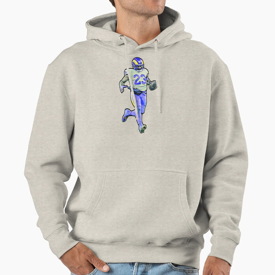 Kyren Williams Rams Football Running Back Hoodie - Graphic Print Men Women - T-Shirt, Sweatshirt, Hoodie