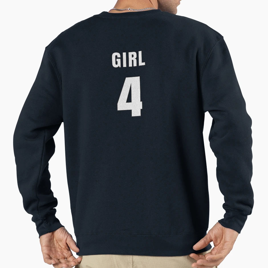 Number 4 Back Sweatshirt - Minimalist Print Men Women - T-Shirt, Sweatshirt, Hoodie