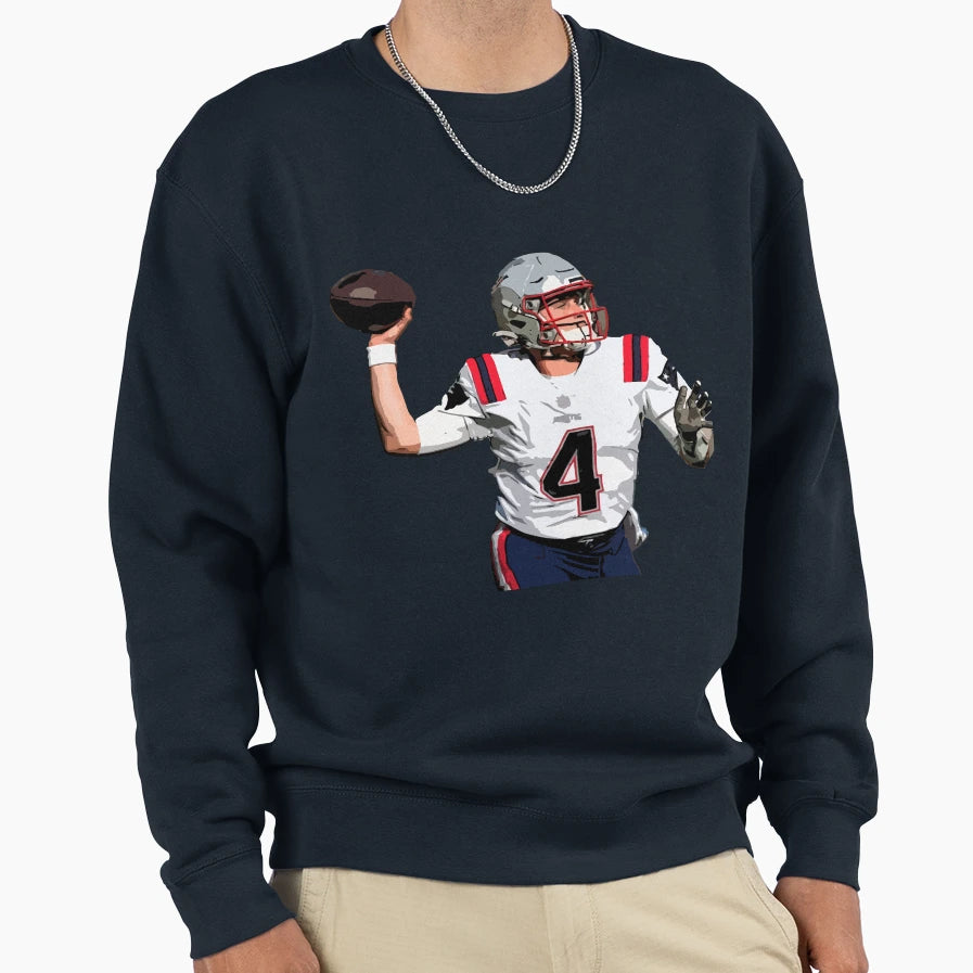 Bailey Zappe Sweatshirt - Trendy Graphic Unisex - T-Shirt, Sweatshirt, Hoodie