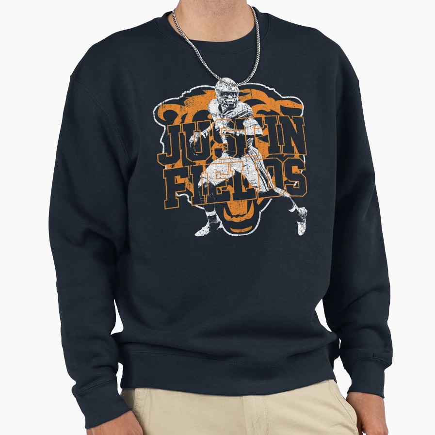 Justin Fields Sweatshirt - Minimalist Print Unisex - T-Shirt, Sweatshirt, Hoodie